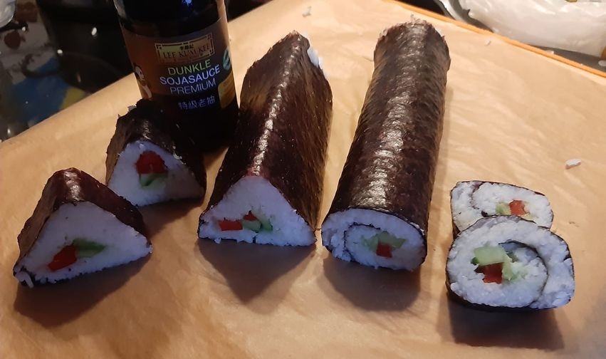 Tadaaa 😄Mein erstes, selbstgemachtes "Sushi"